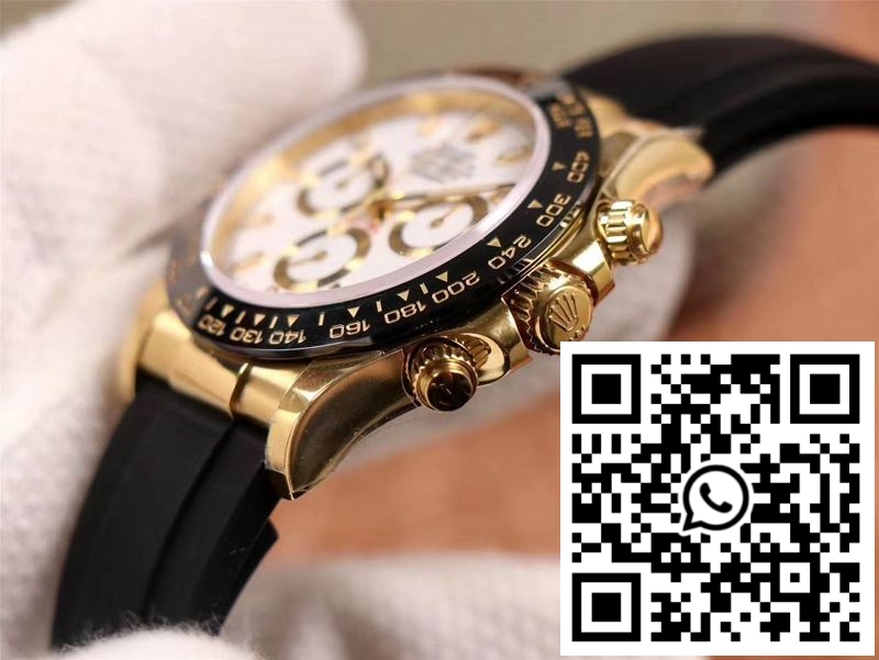 Replica Rolex Daytona M116518Ln-0041 Noob Factory White Dial 4130 Movement 8 Replica Rolex Daytona M116518Ln-0041 Noob Factory White Dial 4130 Movement 8