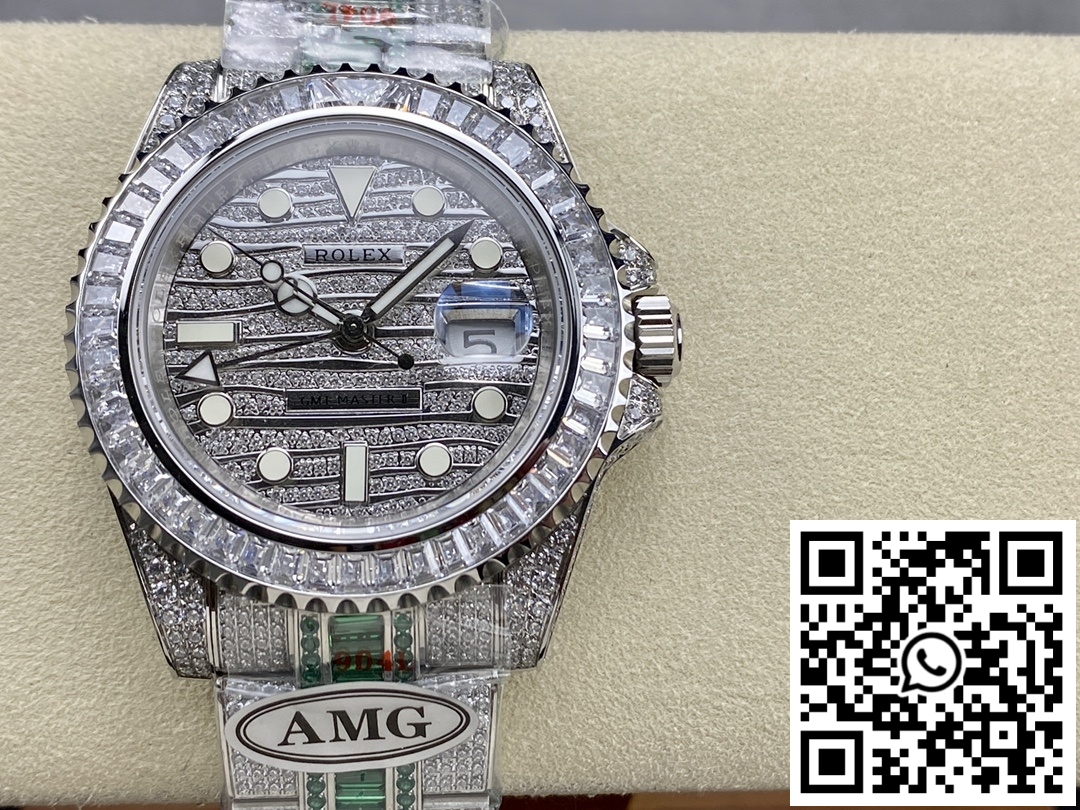Replica Rolex Gmt Master 116769Tbr-74780B Amg Factory Diamond Bezel Replica Rolex Gmt Master 116769Tbr-74780B Amg Factory Diamond Bezel