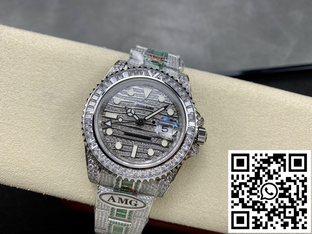 Replica Rolex Gmt Master 116769Tbr-74780B Amg Factory Diamond Bezel 6 Replica Rolex Gmt Master 116769Tbr-74780B Amg Factory Diamond Bezel 6