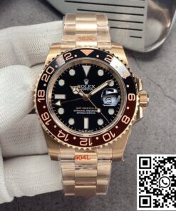 Replica Rolex Gmt Master Ii 126715Chnr-0001 Gm Factory Rose Gold Black Dial