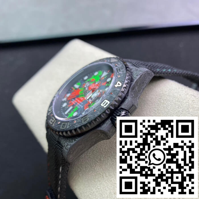 Replica Rolex Gmt-Master Ii Diw Carbon Fiber Color Dial Black Fabric Strap 7 Replica Rolex Gmt-Master Ii Diw Carbon Fiber Color Dial Black Fabric Strap 7
