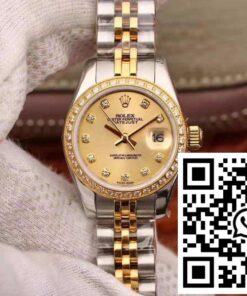Replica Rolex Lady Datejust 18K Gold Plating 28Mm Gold Dial Replica Rolex Lady Datejust 18K Gold Plating 28Mm Gold Dial