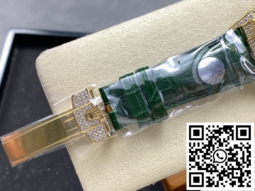 Replica Rolex Oyster Perpetual 128455Tbr 8+ Factory Diamond Bezel 10 Replica Rolex Oyster Perpetual 128455Tbr 8+ Factory Diamond Bezel 10