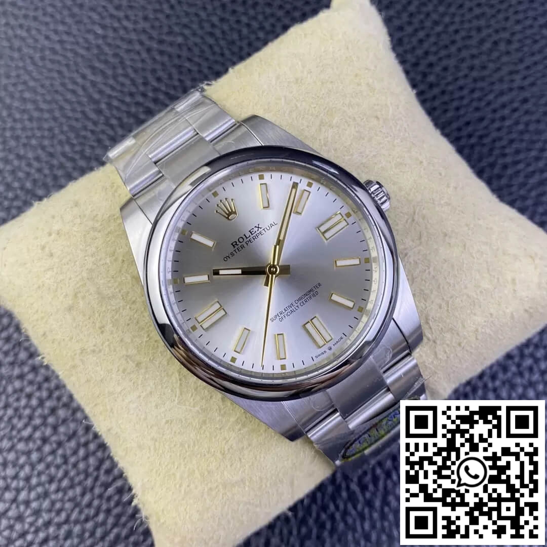 Replica Rolex Oyster Perpetual M124300-0001 41Mm Clean Factory Silver Dial 4 Replica Rolex Oyster Perpetual M124300-0001 41Mm Clean Factory Silver Dial 4