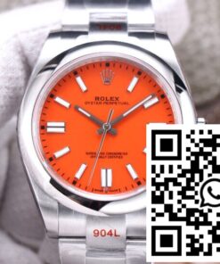 Replica Rolex Oyster Perpetual M124300-0007 41Mm Ew Factory Coral Red Dial Replica Rolex Oyster Perpetual M124300-0007 41Mm Ew Factory Coral Red Dial
