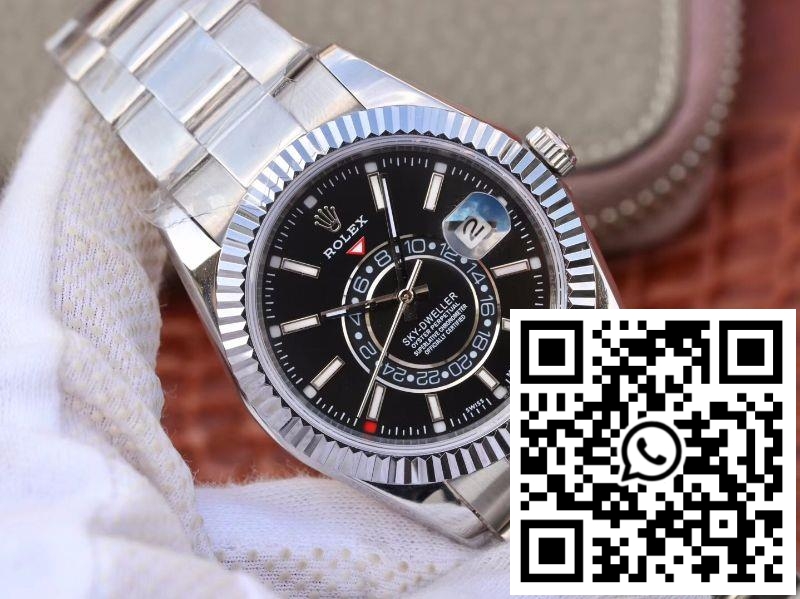 Replica Rolex Sky Dweller 326139 Black Dial 4 Replica Rolex Sky Dweller 326139 Black Dial 4