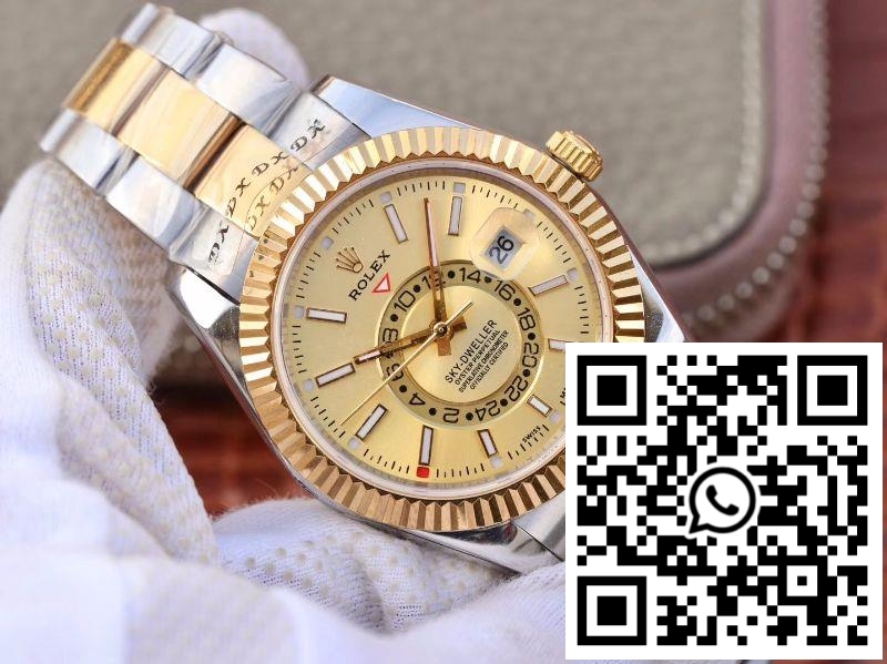 Replica Rolex Sky-Dweller 326938-72418 Gold Dial 4 Replica Rolex Sky-Dweller 326938-72418 Gold Dial 4