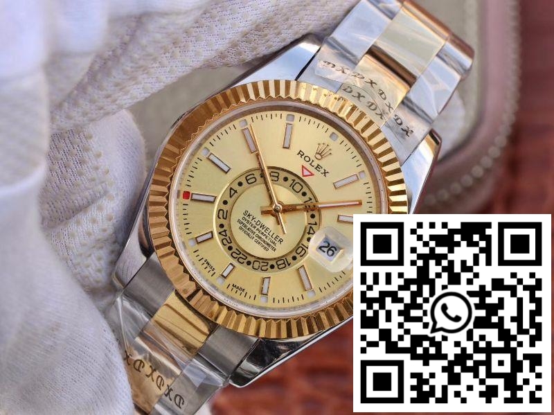 Replica Rolex Sky-Dweller 326938-72418 Gold Dial 5 Replica Rolex Sky-Dweller 326938-72418 Gold Dial 5