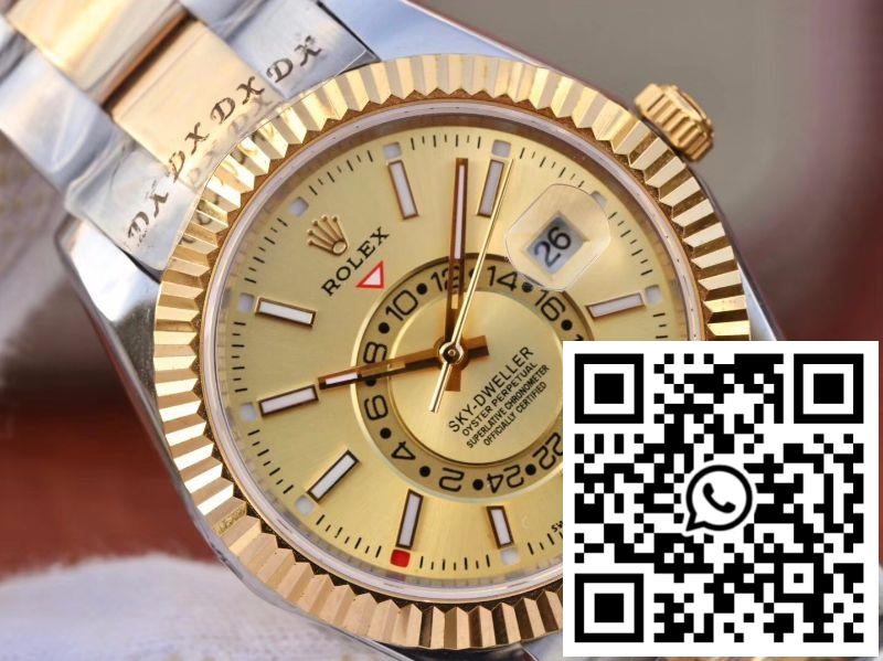 Replica Rolex Sky-Dweller 326938-72418 Gold Dial 6 Replica Rolex Sky-Dweller 326938-72418 Gold Dial 6