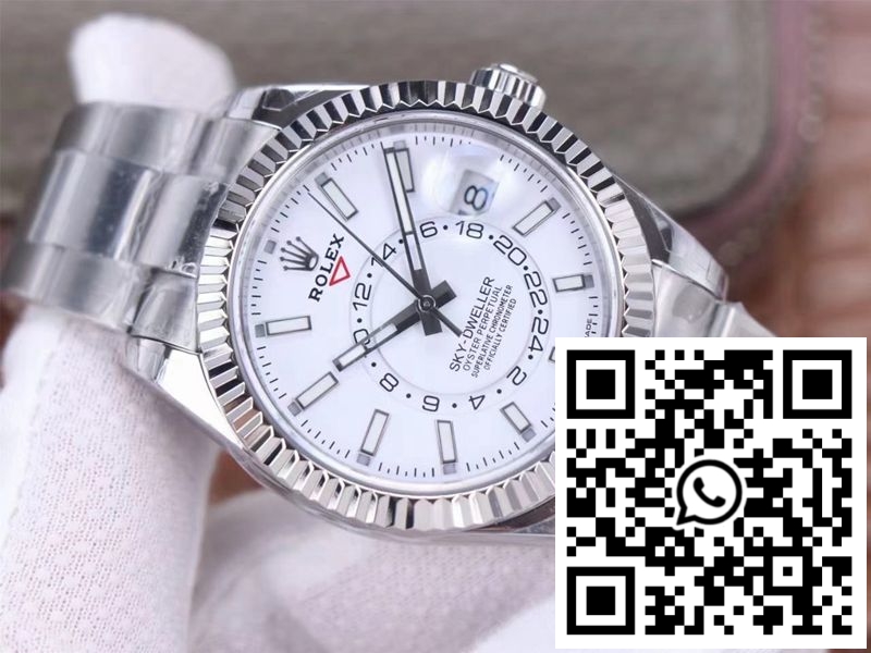 Replica Rolex Sky Dweller M326934-0001 Noob Factory White Dial 5 Replica Rolex Sky Dweller M326934-0001 Noob Factory White Dial 5