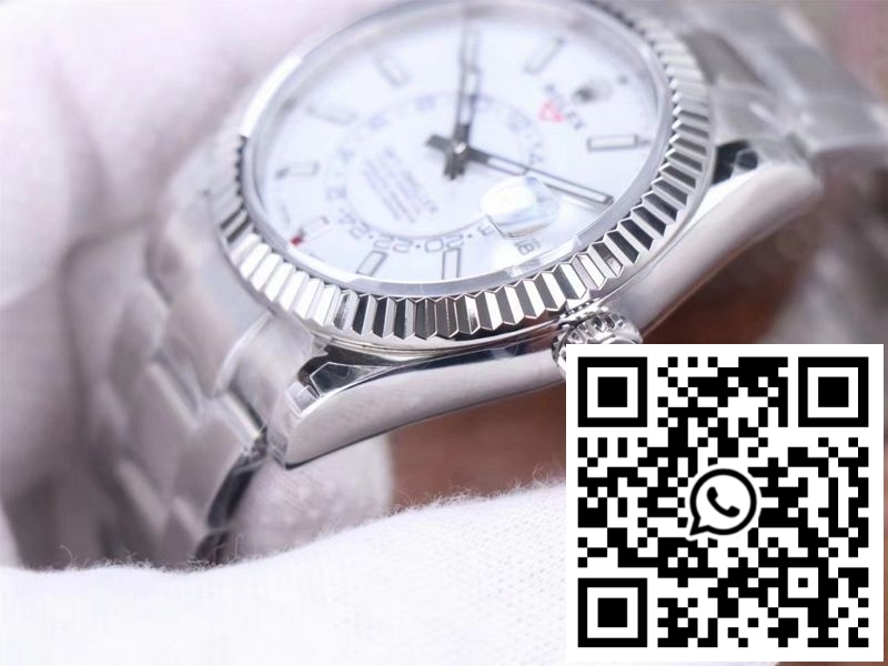 Replica Rolex Sky Dweller M326934-0001 Noob Factory White Dial 8 Replica Rolex Sky Dweller M326934-0001 Noob Factory White Dial 8