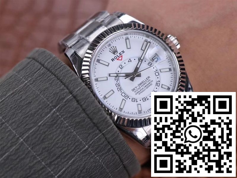 Replica Rolex Sky Dweller M326934-0001 Noob Factory White Dial 3 Replica Rolex Sky Dweller M326934-0001 Noob Factory White Dial 3
