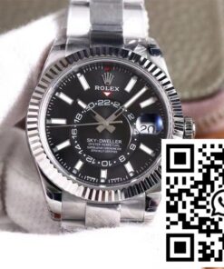 Replica Rolex Sky Dweller M326934-0005 Noob Factory Black Dial Replica Rolex Sky Dweller M326934-0005 Noob Factory Black Dial
