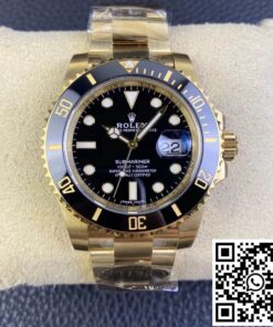 Replica Rolex Submariner 116618Ln-97208 Clean Factory Yellow Gold