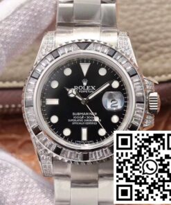 Replica Rolex Submariner Date 116610Ln Diamond Customized Edition Gs Factory Black Dial Replica Rolex Submariner Date 116610Ln Diamond Customized Edition Gs Factory Black Dial