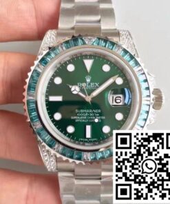 Replica Rolex Submariner Date 116610Lv Noob Factory V9 Green Dial Diamond Replica Rolex Submariner Date 116610Lv Noob Factory V9 Green Dial Diamond