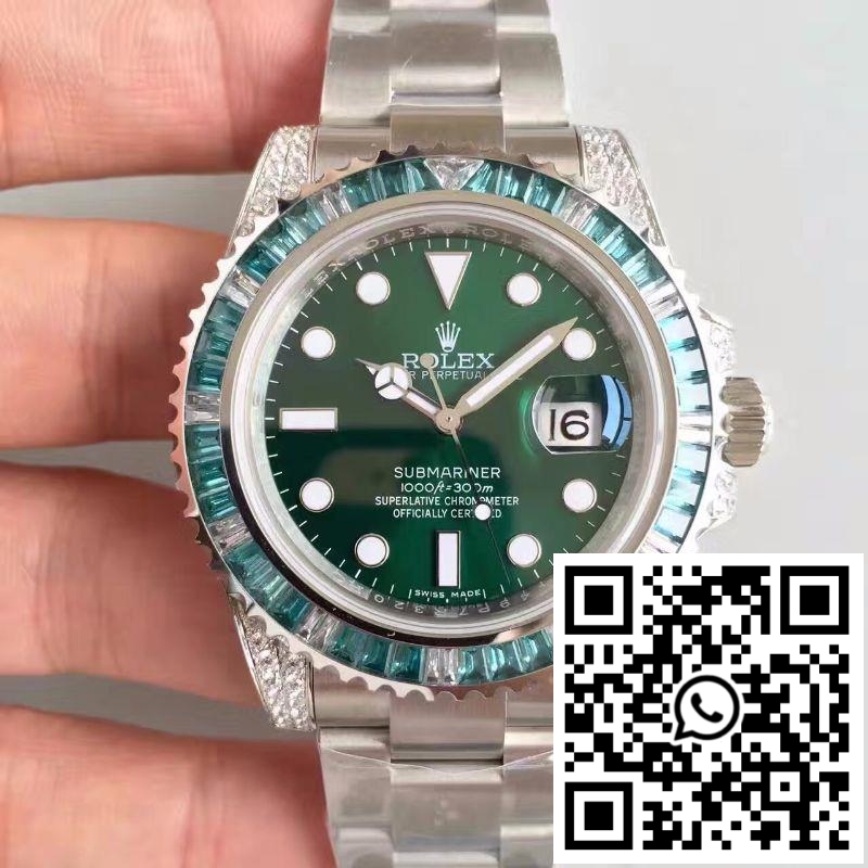 Replica Rolex Submariner Date 116610Lv Noob Factory V9 Green Dial Diamond Replica Rolex Submariner Date 116610Lv Noob Factory V9 Green Dial Diamond