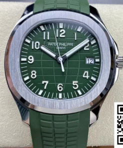 Replica Patek Philippe Aquanaut 5168G-010 3K Factory V2 Upgraded Version Green Strap Replica Patek Philippe Aquanaut 5168G-010 3K Factory V2 Upgraded Version Green Strap