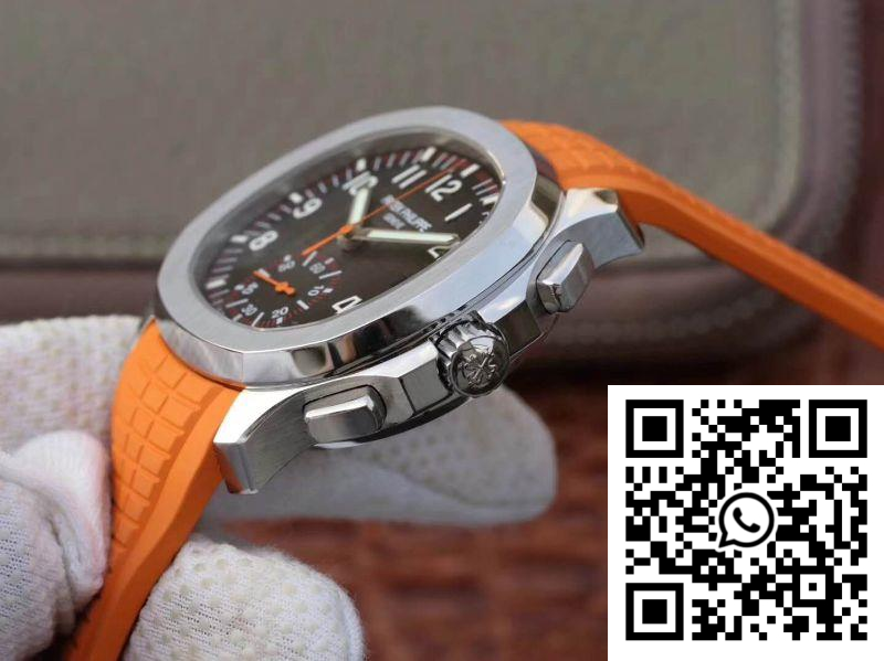 Replica Patek Philippe Aquanaut Chronograph 5968A Orange Rubber Strap Black Dial 8 Replica Patek Philippe Aquanaut Chronograph 5968A Orange Rubber Strap Black Dial 8