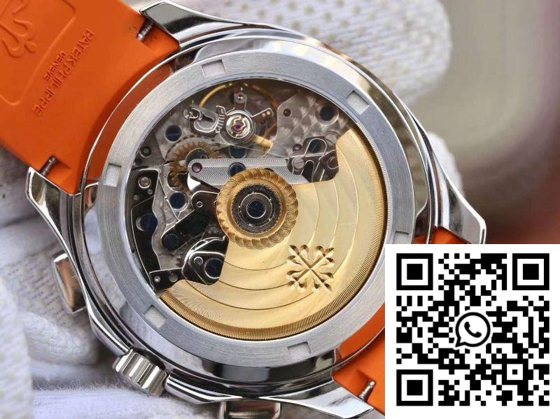 Replica Patek Philippe Aquanaut Chronograph 5968A Orange Rubber Strap Black Dial 9 Replica Patek Philippe Aquanaut Chronograph 5968A Orange Rubber Strap Black Dial 9