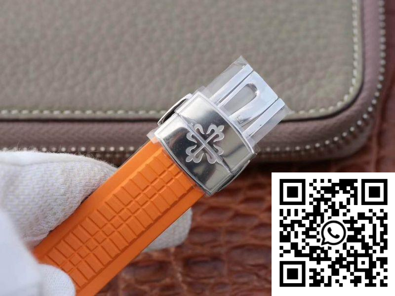 Replica Patek Philippe Aquanaut Chronograph 5968A Orange Rubber Strap Black Dial 2 Replica Patek Philippe Aquanaut Chronograph 5968A Orange Rubber Strap Black Dial 2