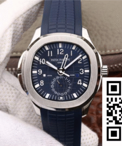 Replica Patek Philippe Aquanaut Dual Time 5164A-001 Mp Factory Blue Dial