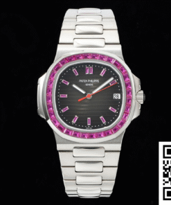 Replica Patek Philippe Nautilus 5711 Gr Factory Diamond-Set Black Dial