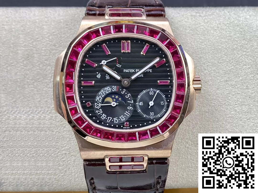 Replica Patek Philippe Nautilus 5724 Gr Factory Leather Strap Replica Patek Philippe Nautilus 5724 Gr Factory Leather Strap