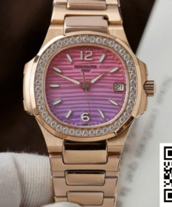 Replica Patek Philippe Nautilus 7010R Gr Factory Diamond Bezel