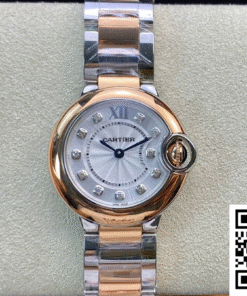 Replica Ballon Bleu De Cartier 28Mm W3Bb0005 V6 Factory Rose Gold Case