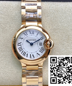 Replica Ballon Bleu De Cartier 28Mm Wgbb0007 V6 Factory Rose Gold