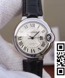 Replica Ballon Bleu De Cartier 33Mm W6920086 V6 Factory White Dial