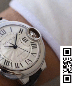 Replica Ballon Bleu De Cartier 33Mm W6920086 V6 Factory White Dial 2