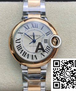 Replica Ballon Bleu De Cartier W2Bb0023 33Mm V6 Factory Silver Dial