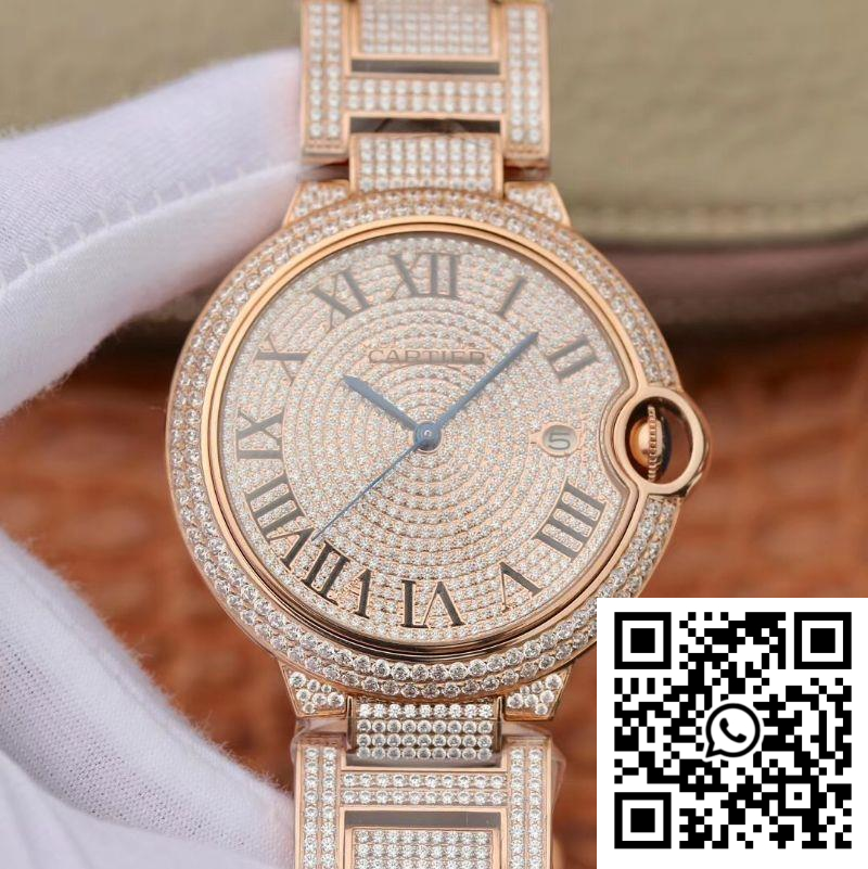 Replica Ballon Bleu De Cartier W69006Z2 42Mm Tw Factory Rose Gold Diamonds Dial 4 Replica Ballon Bleu De Cartier W69006Z2 42Mm Tw Factory Rose Gold Diamonds Dial 4
