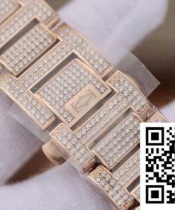 Replica Ballon Bleu De Cartier W69006Z2 42Mm Tw Factory Rose Gold Diamonds Dial 2