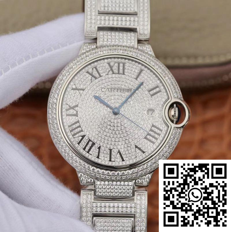 Replica Ballon Bleu De Cartier We9009Z3 42Mm Tw Factory Silver Diamond Dial 4 Replica Ballon Bleu De Cartier We9009Z3 42Mm Tw Factory Silver Diamond Dial 4