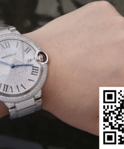 Replica Ballon Bleu De Cartier We9009Z3 42Mm Tw Factory Silver Diamond Dial 2