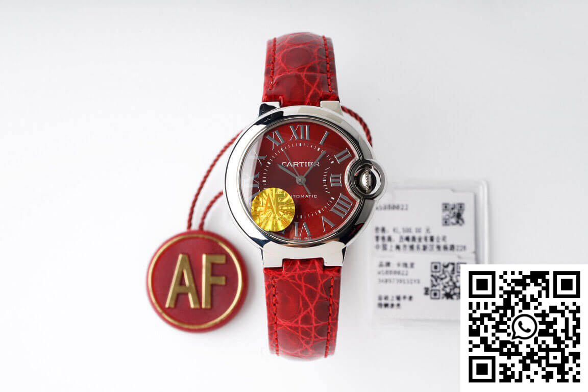 Replica Ballon Bleu De Cartier Wsbb0022 33Mm Af Factory Red Strap Replica Ballon Bleu De Cartier Wsbb0022 33Mm Af Factory Red Strap