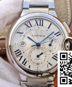 Replica Cartier Ballon Bleu Chronograph W6920076 Zf Factory Silver Dial Replica Cartier Ballon Bleu Chronograph W6920076 Zf Factory Silver Dial