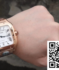 Replica Cartier De Santos 40Mm Bv Factory 18K Rose Gold Case White Dial 2