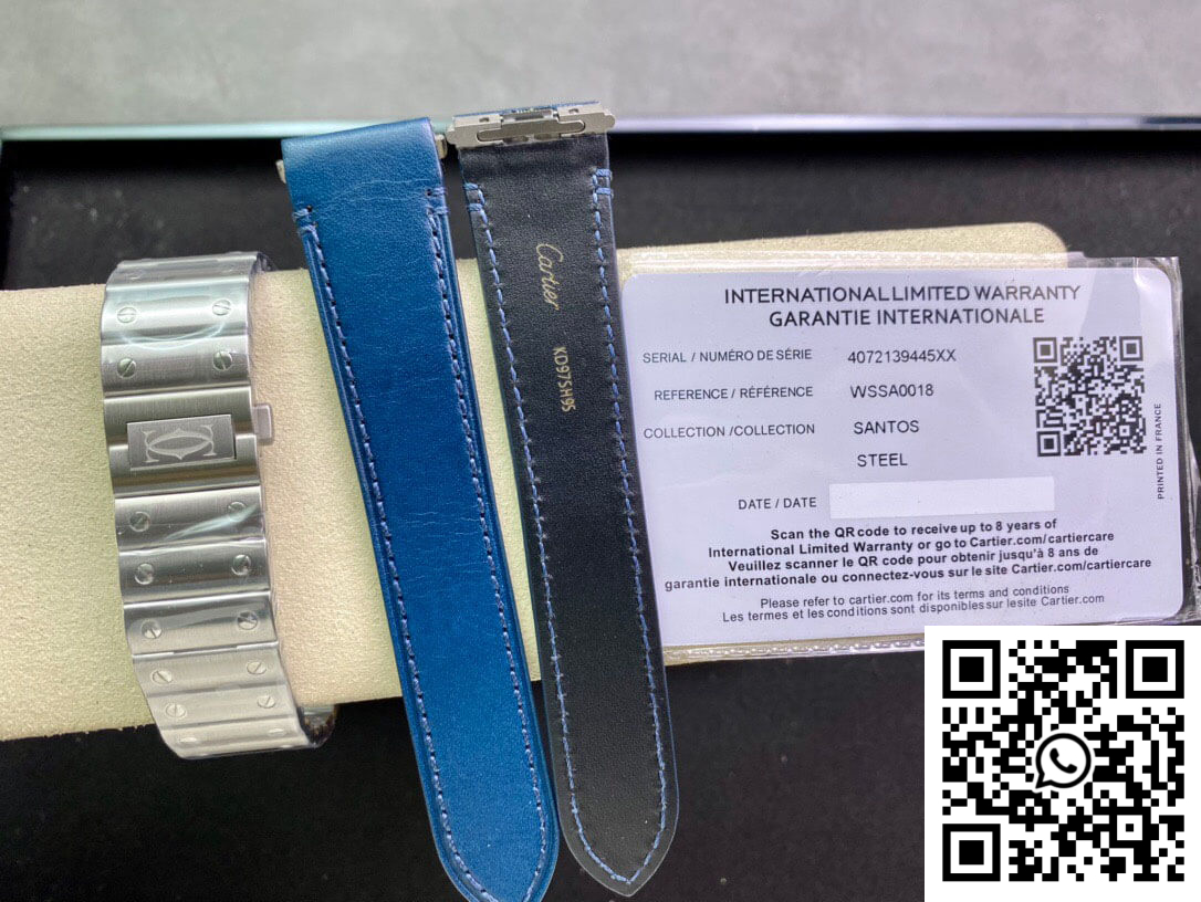 Replica Cartier De Santos Wssa0013 Bv Factory Blue Dial 9 Replica Cartier De Santos Wssa0013 Bv Factory Blue Dial 9