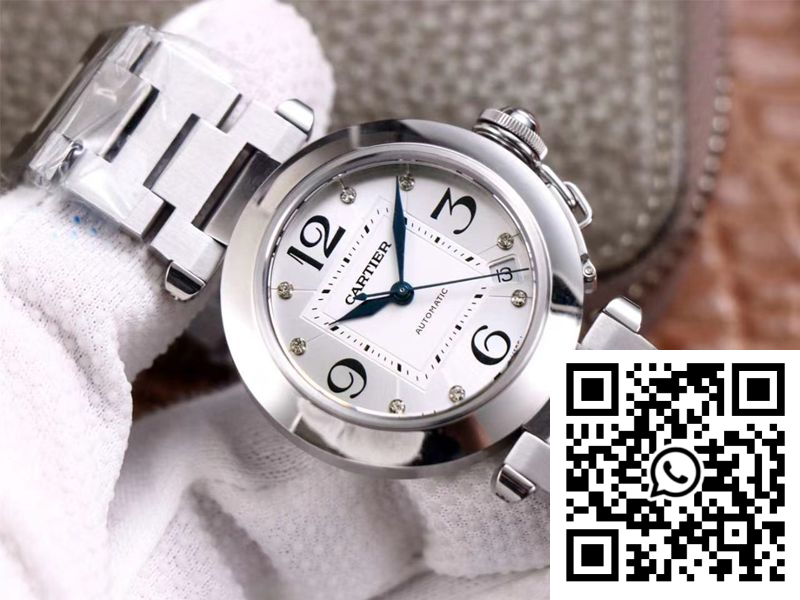 Replica Cartier Pasha W31073M7 V9 Factory Silver Dial 4 Replica Cartier Pasha W31073M7 V9 Factory Silver Dial 4