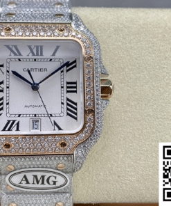 Replica Cartier Santos W2Sa0021 Amg Factory Date Display