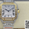 Replica Cartier Santos W2Sa0023 Amg Factory Diamond Strap