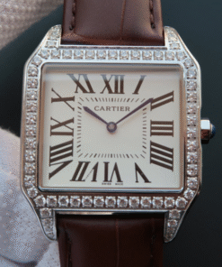 Replica Cartier Santos Wh100651 V6 Factory White Dial