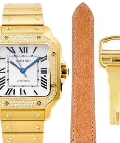Replica Cartier Santos Wjsa0010 Bv Factory Diamond Bezel