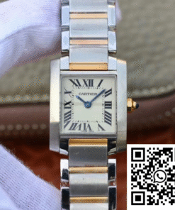 Replica Cartier Tank Francaise Ladies W51007Q4 White Dial