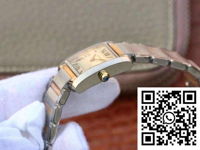Replica Cartier Tank Francaise Ladies W51007Q4 White Dial 8 Replica Cartier Tank Francaise Ladies W51007Q4 White Dial 8