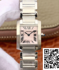 Replica Cartier Tank Francaise Ladies W51028Q3 Pink Dial